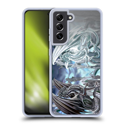 Ruth Thompson Dragons 2 Checkmate Soft Gel Case for Samsung Galaxy S21 FE 5G & MagSafe