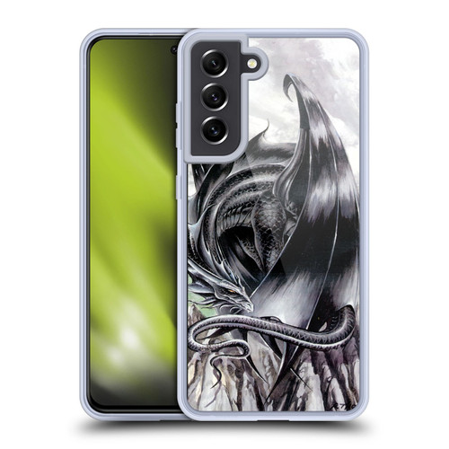 Ruth Thompson Dragons 2 Morning Stretch Soft Gel Case for Samsung Galaxy S21 FE 5G & MagSafe
