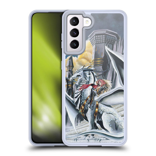 Ruth Thompson Dragons 2 Warring Tribes Soft Gel Case for Samsung Galaxy S21 5G & MagSafe