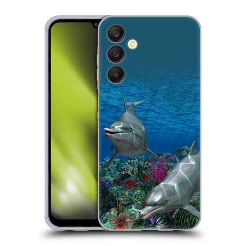 Simone Gatterwe Dolphins Twins Soft Gel Case for Samsung Galaxy A25 5G