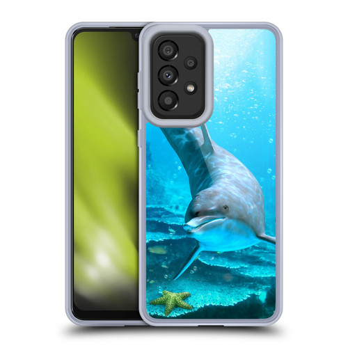 Simone Gatterwe Dolphins Seeking Starfish Soft Gel Case for Samsung Galaxy A33 5G (2022)