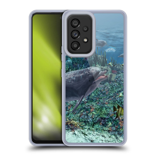 Simone Gatterwe Dolphins Reef Play Soft Gel Case for Samsung Galaxy A53 5G (2022)
