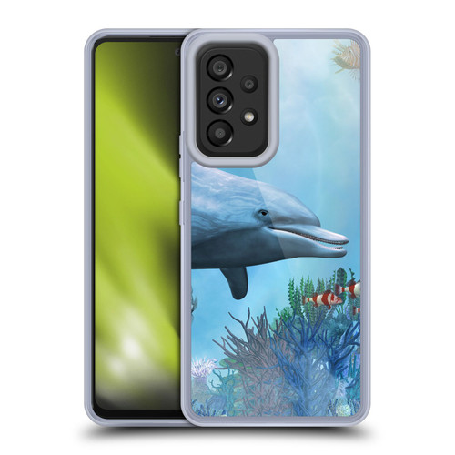 Simone Gatterwe Dolphins Seascape Soft Gel Case for Samsung Galaxy A53 5G (2022)