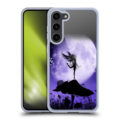 Simone Gatterwe Angels And Fairies Purple Silhouette Soft Gel Case for Samsung Galaxy S23+ 5G & MagSafe