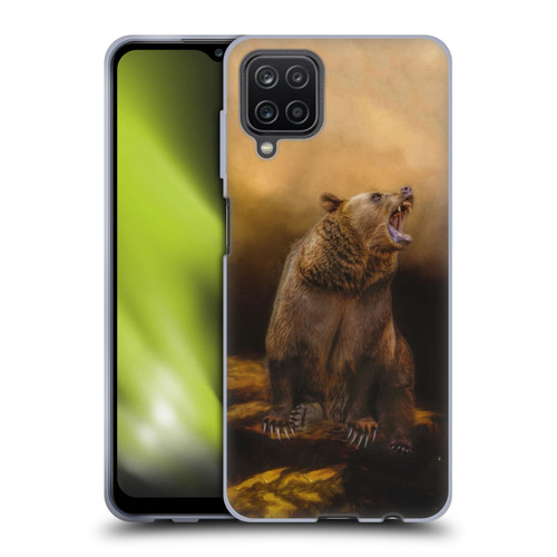Simone Gatterwe Nature Portraits Roaring Grizzly Bear Soft Gel Case for Samsung Galaxy A12 (2020)