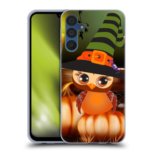 Simone Gatterwe Halloween Owl Soft Gel Case for Samsung Galaxy A15 & MagSafe