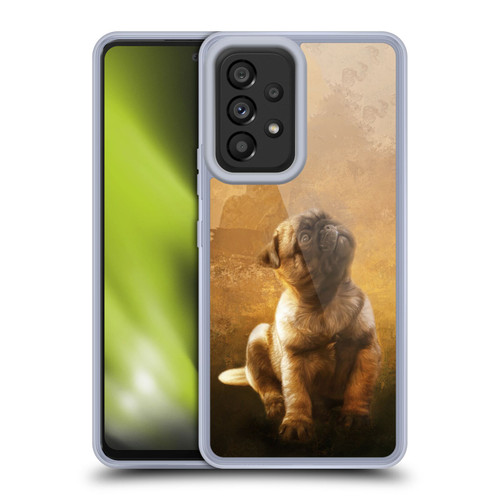 Simone Gatterwe Nature Portraits Pug Puppy Soft Gel Case for Samsung Galaxy A53 5G (2022)