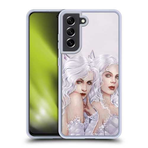 Selina Fenech Fairies Silver Sisters Soft Gel Case for Samsung Galaxy S21 FE 5G & MagSafe