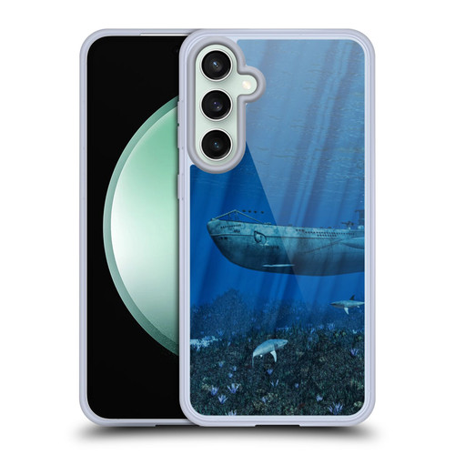 Simone Gatterwe Life In Sea U99 Submarine Soft Gel Case for Samsung Galaxy S23 FE 5G & MagSafe