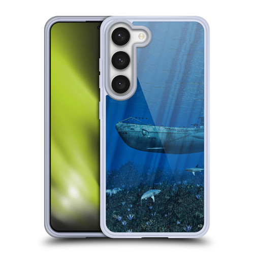 Simone Gatterwe Life In Sea U99 Submarine Soft Gel Case for Samsung Galaxy S23 5G & MagSafe