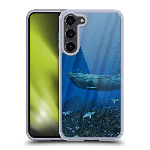 Simone Gatterwe Life In Sea U99 Submarine Soft Gel Case for Samsung Galaxy S23+ 5G & MagSafe