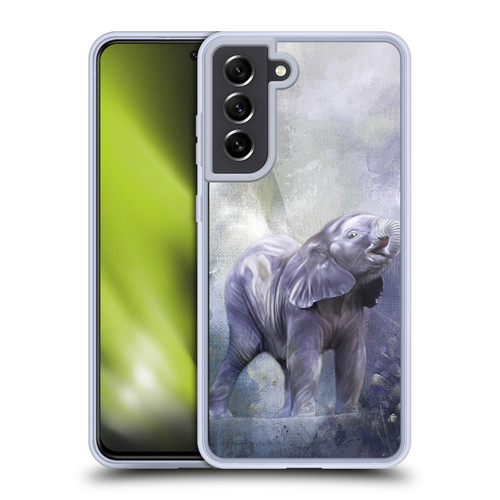 Simone Gatterwe Nature Portraits III Baby Elephant Soft Gel Case for Samsung Galaxy S21 FE 5G & MagSafe