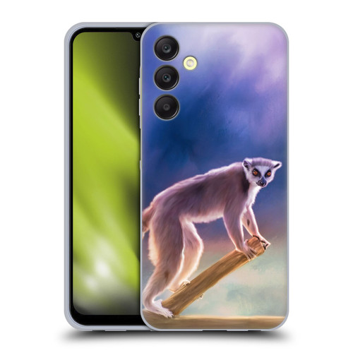 Simone Gatterwe Assorted Designs Ring-Tailed Lemur Soft Gel Case for Samsung Galaxy A25 5G