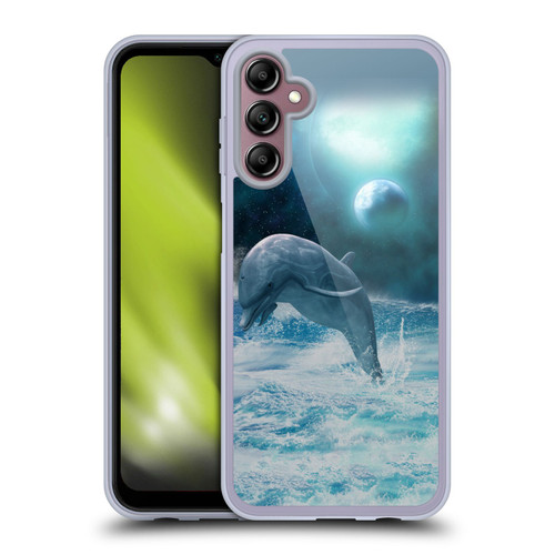 Simone Gatterwe Dolphins Freedom Soft Gel Case for Samsung Galaxy A14 5G