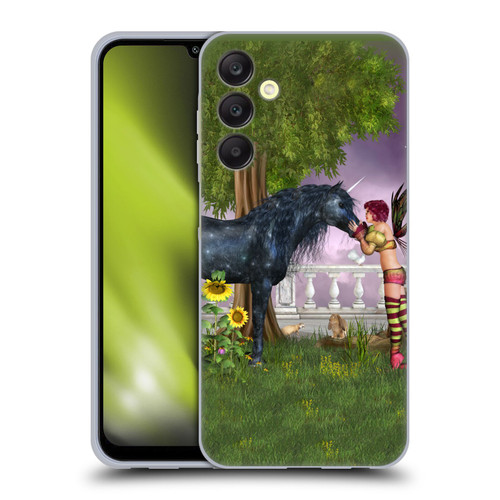 Simone Gatterwe Pegasus And Unicorns Last Black Unicorn Soft Gel Case for Samsung Galaxy A25 5G