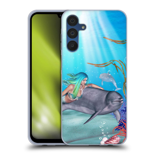 Simone Gatterwe Dolphins Mermaid Tour Soft Gel Case for Samsung Galaxy A15 & MagSafe