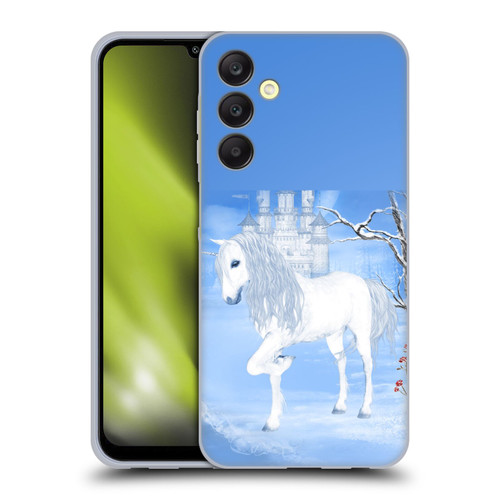Simone Gatterwe Pegasus And Unicorns White Unicorn Soft Gel Case for Samsung Galaxy A25 5G