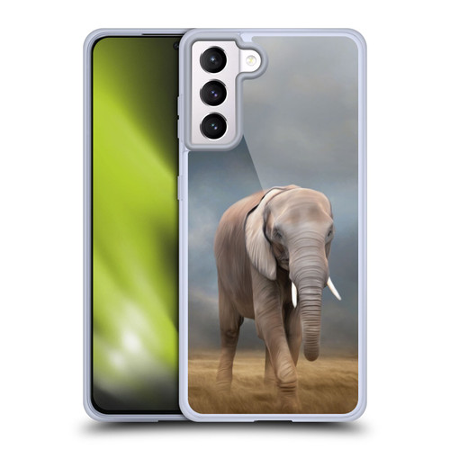 Simone Gatterwe Assorted Designs Elephant Tour Soft Gel Case for Samsung Galaxy S21+ 5G & MagSafe