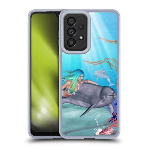 Simone Gatterwe Dolphins Mermaid Tour Soft Gel Case for Samsung Galaxy A33 5G (2022)