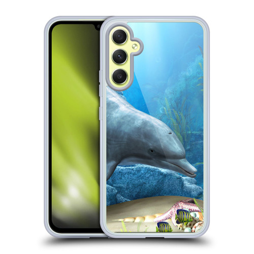 Simone Gatterwe Dolphins Dolphin World Soft Gel Case for Samsung Galaxy A34 5G