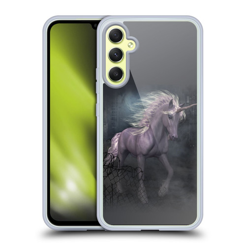 Simone Gatterwe Pegasus And Unicorns Escape Soft Gel Case for Samsung Galaxy A34 5G