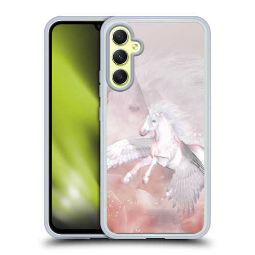 Simone Gatterwe Pegasus And Unicorns Flying Unicorn Soft Gel Case for Samsung Galaxy A34 5G