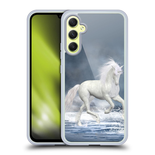 Simone Gatterwe Pegasus And Unicorns Playing Soft Gel Case for Samsung Galaxy A34 5G