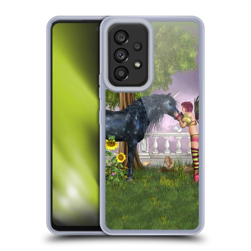 Simone Gatterwe Pegasus And Unicorns Last Black Unicorn Soft Gel Case for Samsung Galaxy A53 5G (2022)