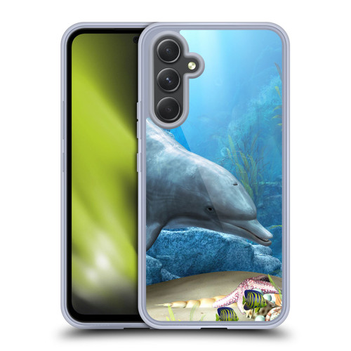 Simone Gatterwe Dolphins Dolphin World Soft Gel Case for Samsung Galaxy A54 5G
