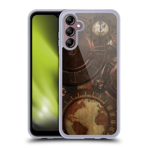 Simone Gatterwe Steampunk Clocks And Gears Soft Gel Case for Samsung Galaxy A14 5G