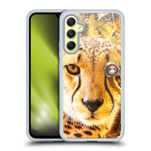 Simone Gatterwe Steampunk Cheetah Soft Gel Case for Samsung Galaxy A34 5G