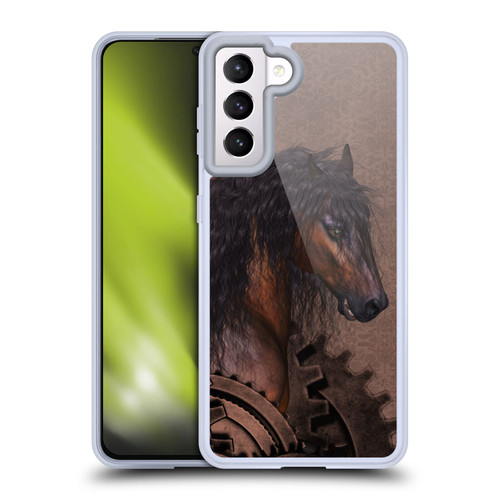 Simone Gatterwe Steampunk Horse Soft Gel Case for Samsung Galaxy S21 5G & MagSafe