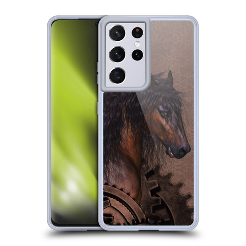 Simone Gatterwe Steampunk Horse Soft Gel Case for Samsung Galaxy S21 Ultra 5G & MagSafe