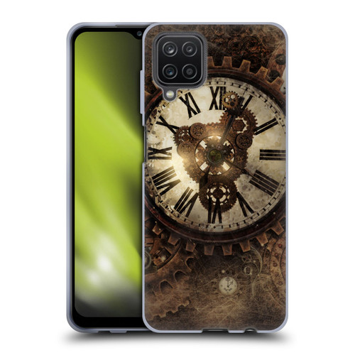 Simone Gatterwe Steampunk Vintage Clock Soft Gel Case for Samsung Galaxy A12 (2020)