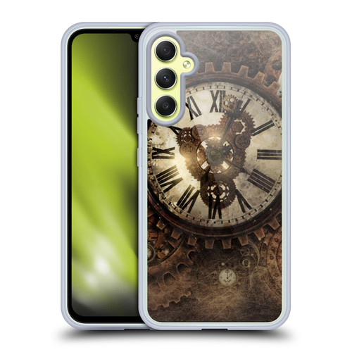 Simone Gatterwe Steampunk Vintage Clock Soft Gel Case for Samsung Galaxy A34 5G