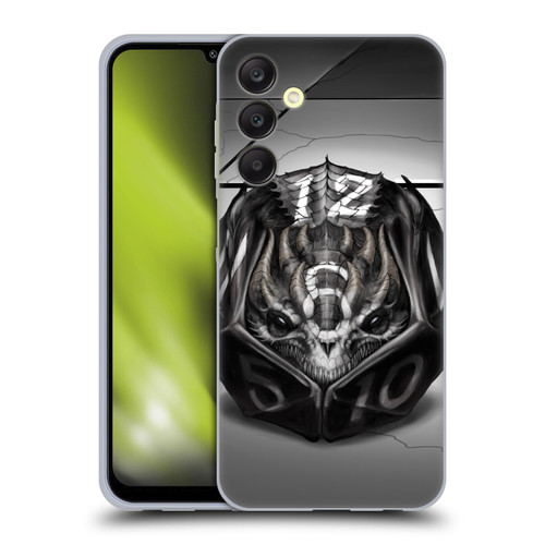 Stanley Morrison Black And White Dragon Gaming Dice Soft Gel Case for Samsung Galaxy A25 5G