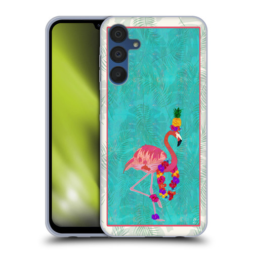 Suzan Lind Birds Flamingo Soft Gel Case for Samsung Galaxy A15 & MagSafe