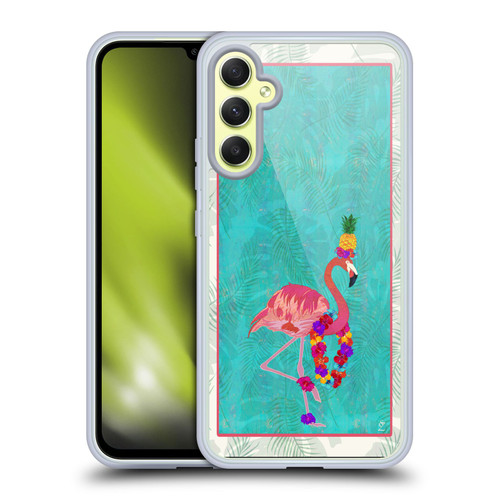 Suzan Lind Birds Flamingo Soft Gel Case for Samsung Galaxy A34 5G
