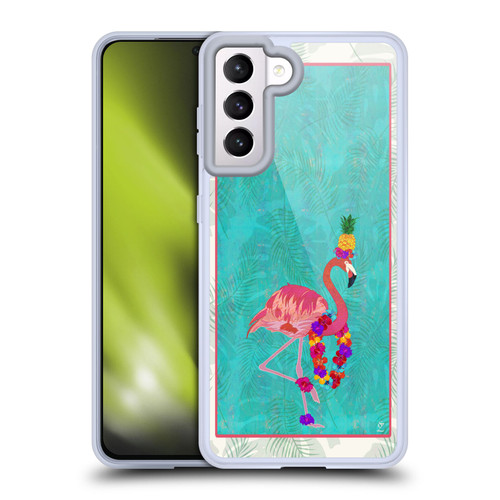 Suzan Lind Birds Flamingo Soft Gel Case for Samsung Galaxy S21 5G & MagSafe