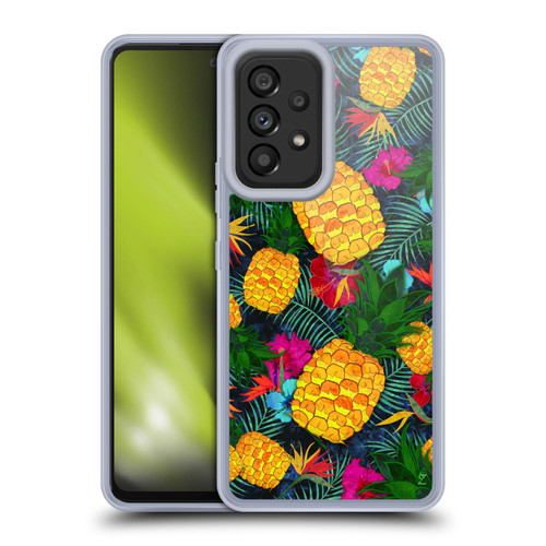 Suzan Lind Colours & Patterns Tropical Pineapple Soft Gel Case for Samsung Galaxy A53 5G (2022)