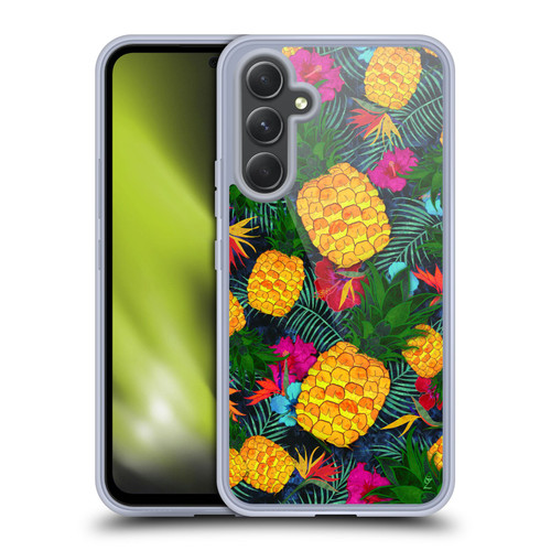 Suzan Lind Colours & Patterns Tropical Pineapple Soft Gel Case for Samsung Galaxy A54 5G