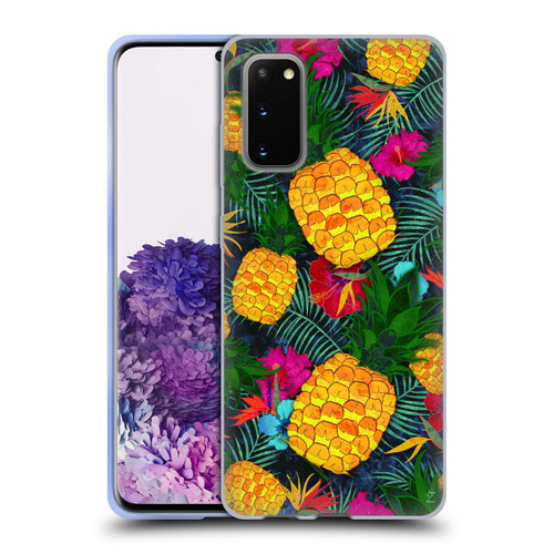 Suzan Lind Colours & Patterns Tropical Pineapple Soft Gel Case for Samsung Galaxy S20 / S20 5G
