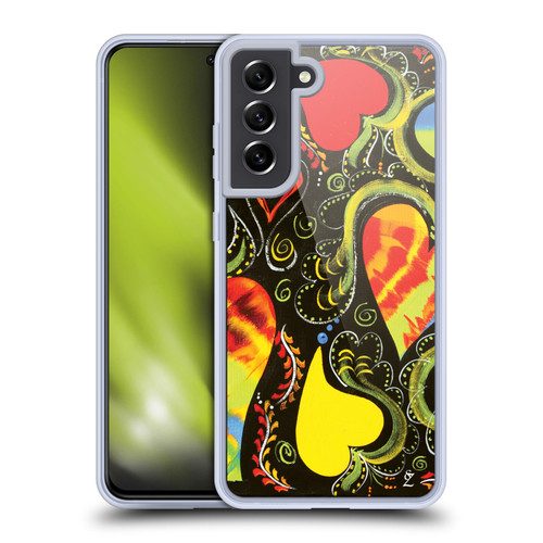 Suzan Lind Colours & Patterns Love Dance Soft Gel Case for Samsung Galaxy S21 FE 5G & MagSafe