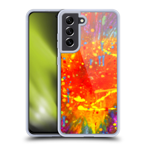 Suzan Lind Colours & Patterns Power Of Love Soft Gel Case for Samsung Galaxy S21 FE 5G & MagSafe