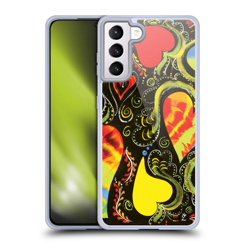 Suzan Lind Colours & Patterns Love Dance Soft Gel Case for Samsung Galaxy S21+ 5G & MagSafe