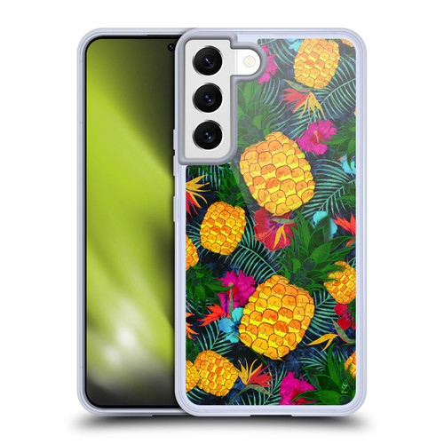 Suzan Lind Colours & Patterns Tropical Pineapple Soft Gel Case for Samsung Galaxy S22 5G & MagSafe