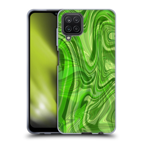 Suzan Lind Marble Green Soft Gel Case for Samsung Galaxy A12 (2020)