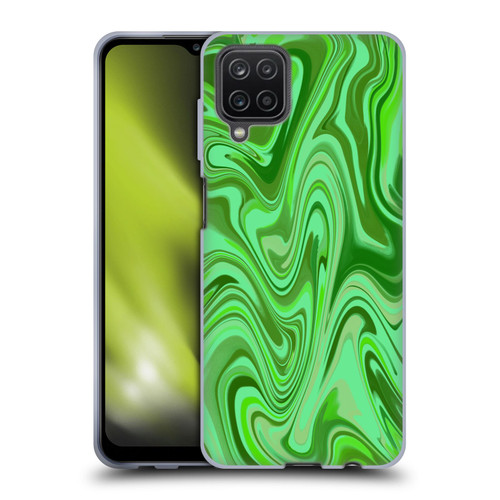 Suzan Lind Marble Light Green Soft Gel Case for Samsung Galaxy A12 (2020)