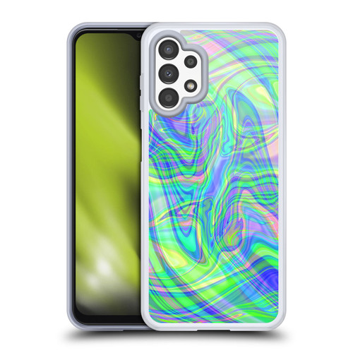 Suzan Lind Marble Green Purple Soft Gel Case for Samsung Galaxy A13 (2022)