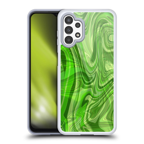 Suzan Lind Marble Green Soft Gel Case for Samsung Galaxy A13 (2022)
